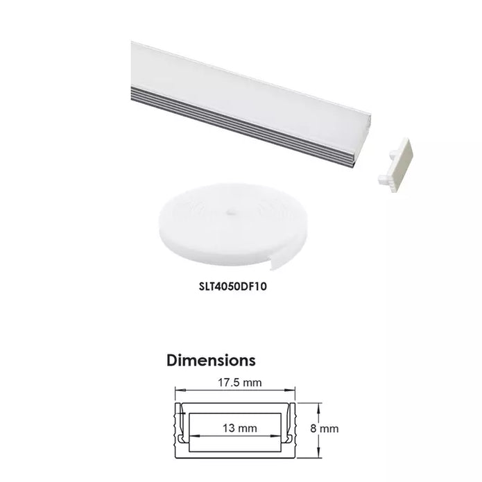 Strip Channel Trimless 2m Silver