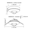 PIR Sensor 600W 360 Degrees White