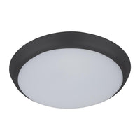 Thumbnail for solar 200 round 15w led slimline ceiling light black frame