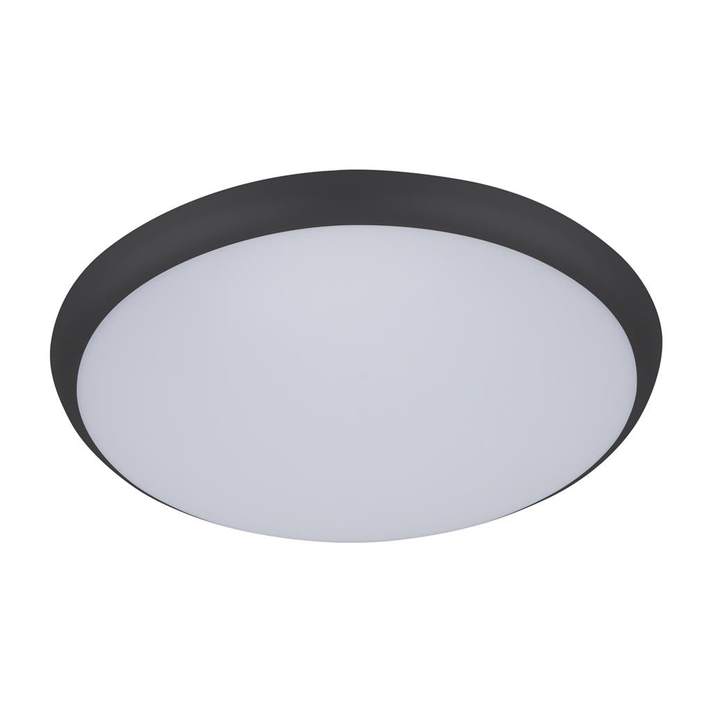 solar 400 round 35w led slimline ceiling light black frame