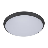 Thumbnail for solar 400 round 35w led slimline ceiling light black frame