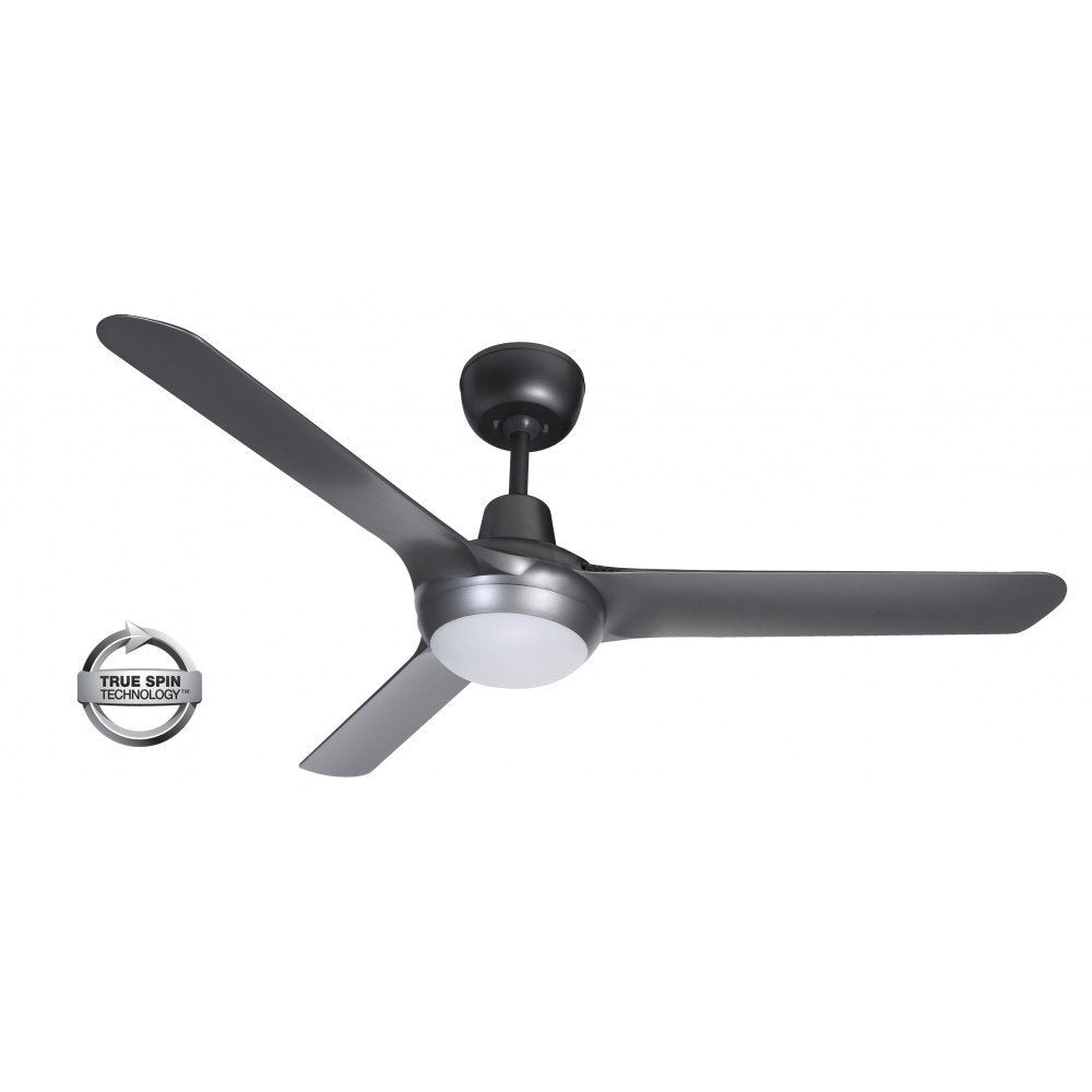 Spyda 3 Blade 50" (1253mm) Ceiling Fan with 20 Watt Tri Colour LED Light in Titanium