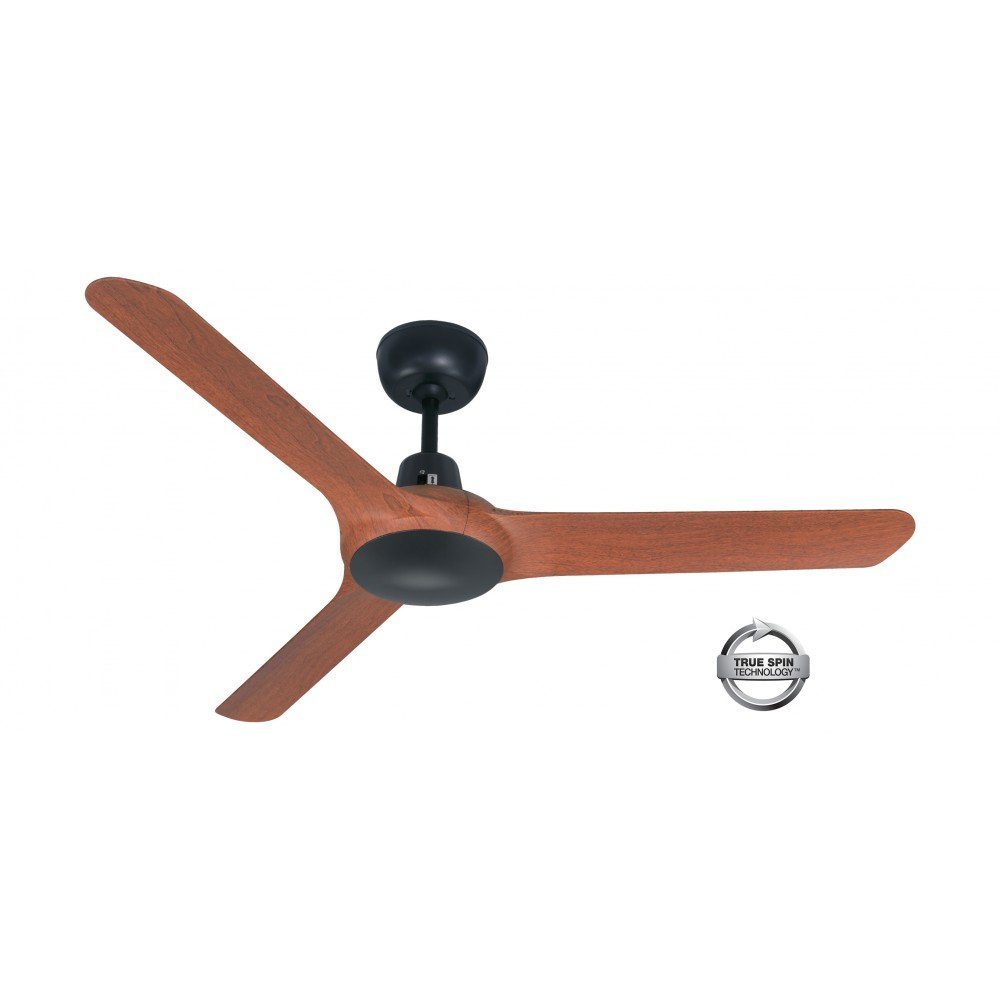 Spyda 3 Blade 50" (1253mm) Ceiling Fan with Plastic Alloy Blades in Teak