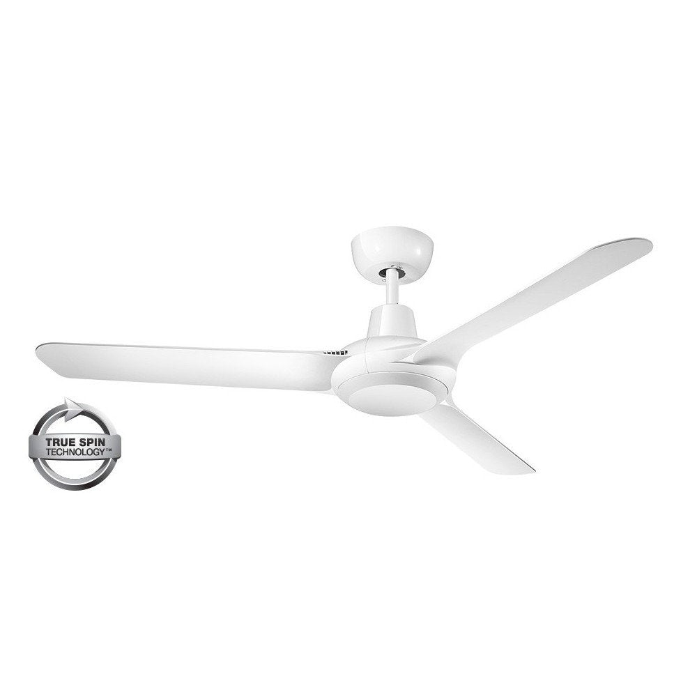 Spyda 3 Blade 50" (1253mm) Ceiling Fan with Plastic Alloy Blades in Satin White