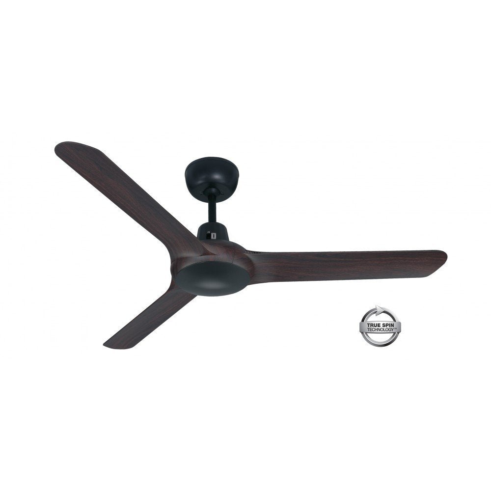 Spyda 3 Blade 50" (1253mm) Ceiling Fan with Plastic Alloy Blades in Walnut