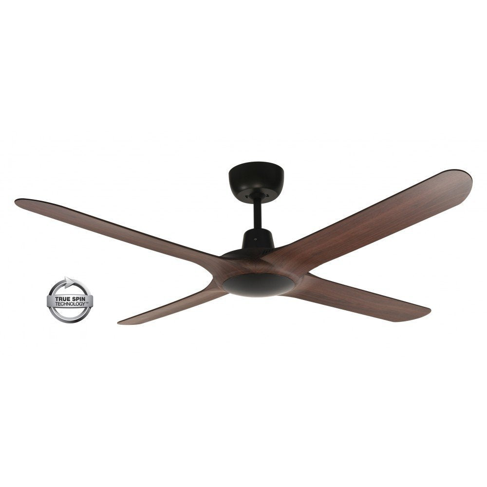 Spyda 4 Blade 50" (1250mm) Ceiling Fan with Plastic Alloy Blades in Walnut