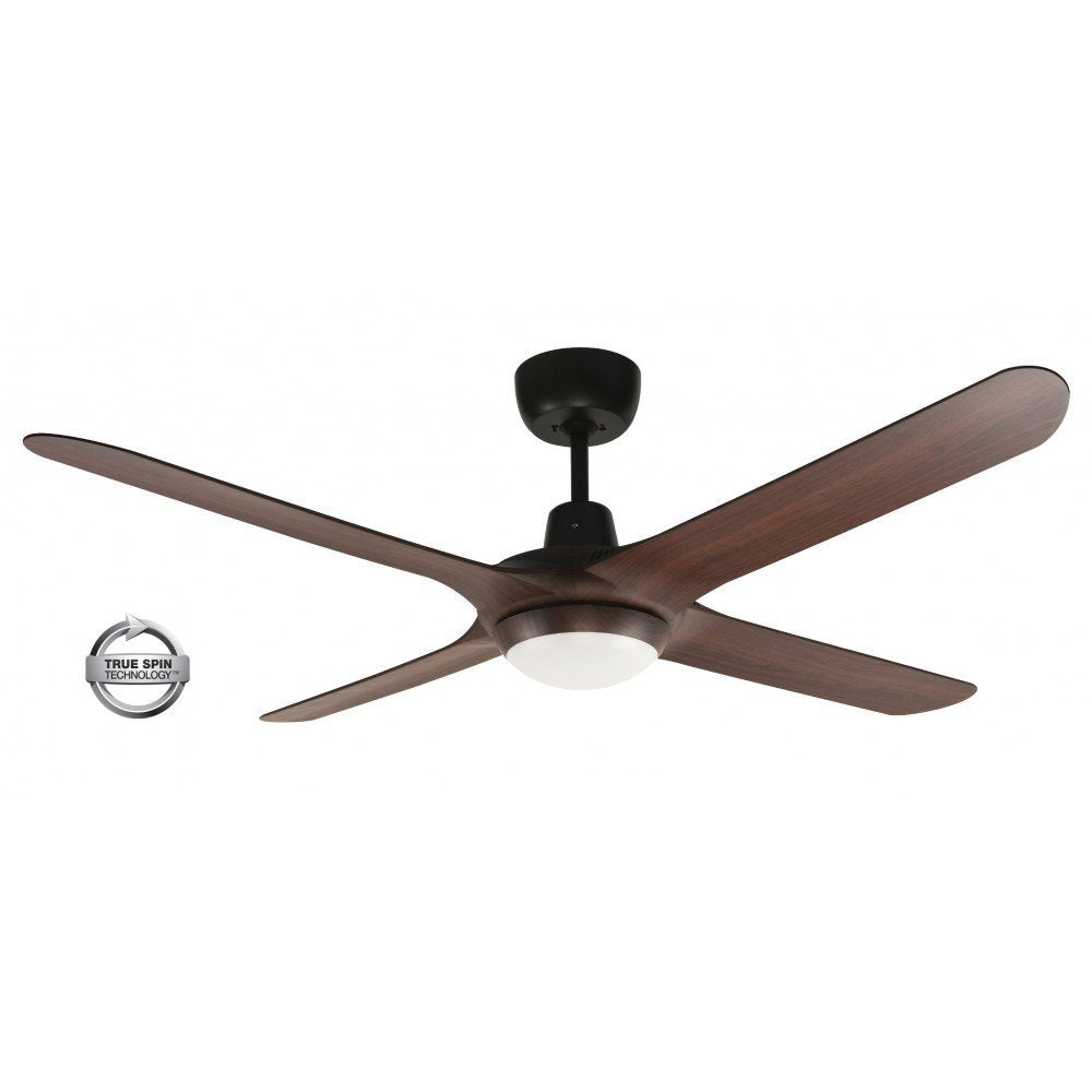 Spyda 4 Blade 50" (1250mm) Ceiling Fan with Plastic Alloy Blades in Walnut