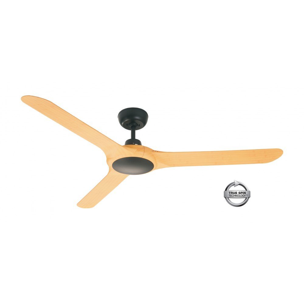 Spyda 3 Blade 50" (1253mm) Ceiling Fan with Plastic Alloy Blades in Bamboo