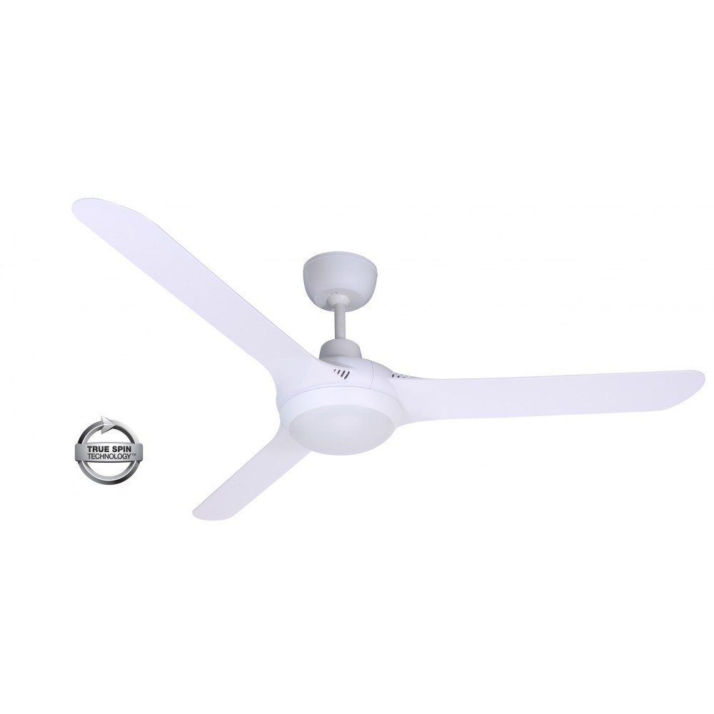 Spyda 3 Blade 56" (1423mm) Ceiling Fan with 20 Watt Tri Colour LED Light in Titanium