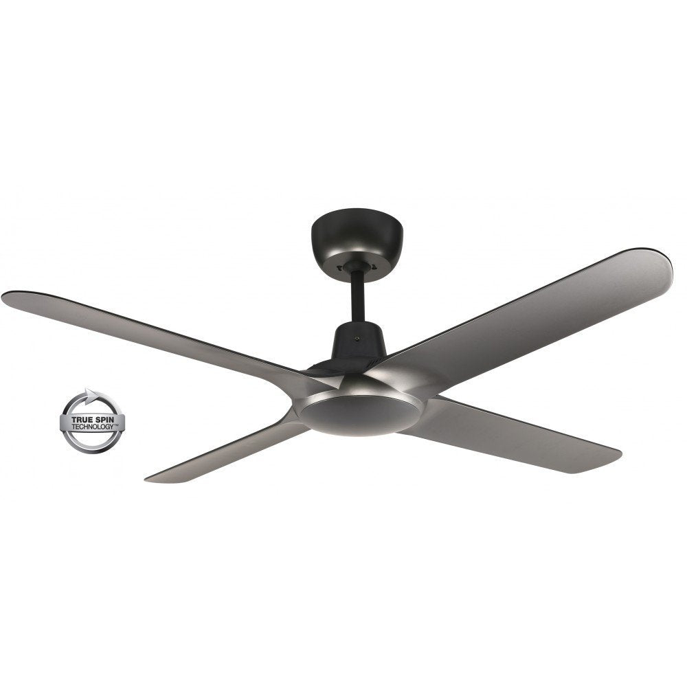 Spyda 4 Blade 56" (1420mm) Ceiling Fan with Plastic Alloy Blades in Titanium