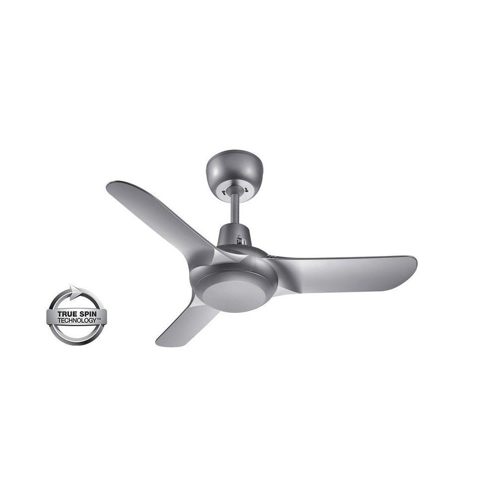 Spyda 3 Blade 36" (903mm) Ceiling Fan with Plastic Alloy Blades in Titanium