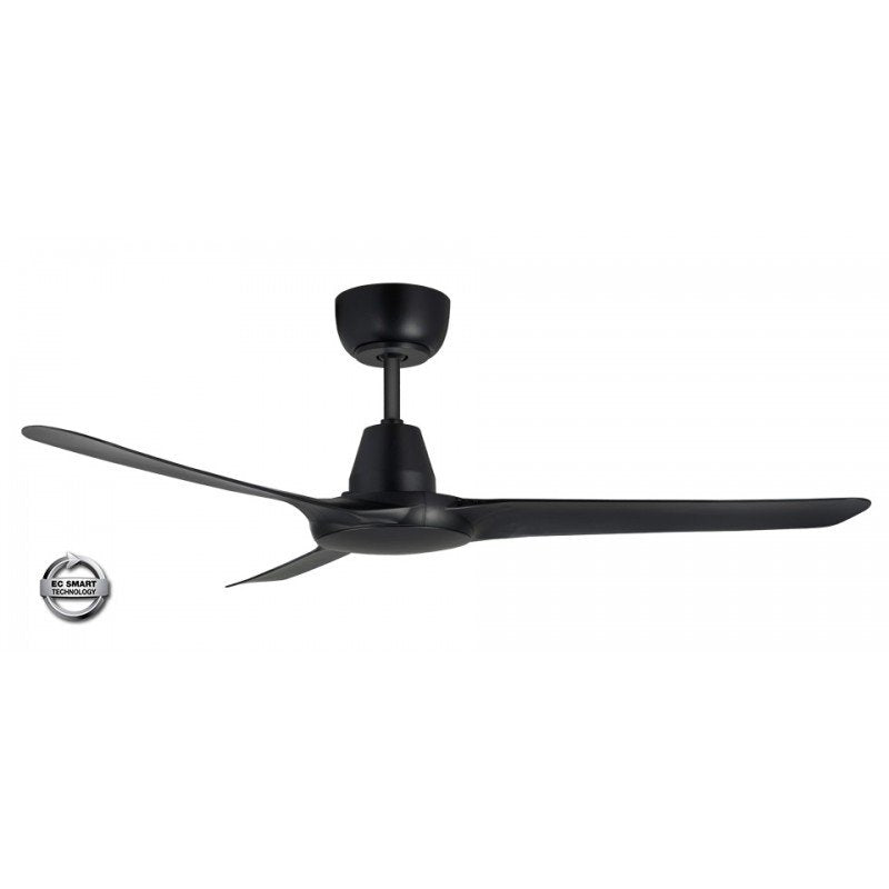 Ventair Black Spyda EC 50" (1250mm) 3 Blade DC Ceiling Fan