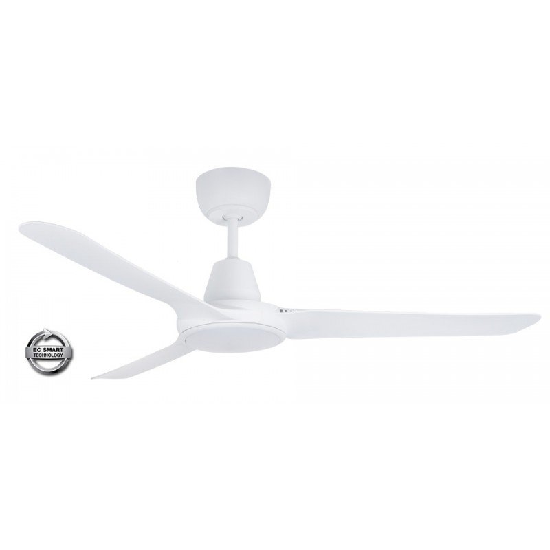 Ventair Spyda EC 56" (1250mm) White Ceiling Fan with 20W LED Light