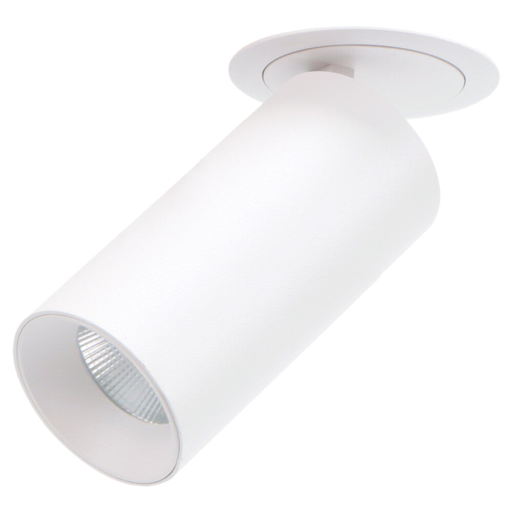 Unitrek LED Tri-Colour Surface Spot Recessed Mount 15 10W 3/4/5.7K Dimmable White