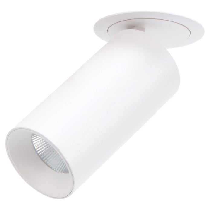 Unitrek LED Tri-Colour Surface Spot Recessed Mount 15 10W 3/4/5.7K Dimmable White