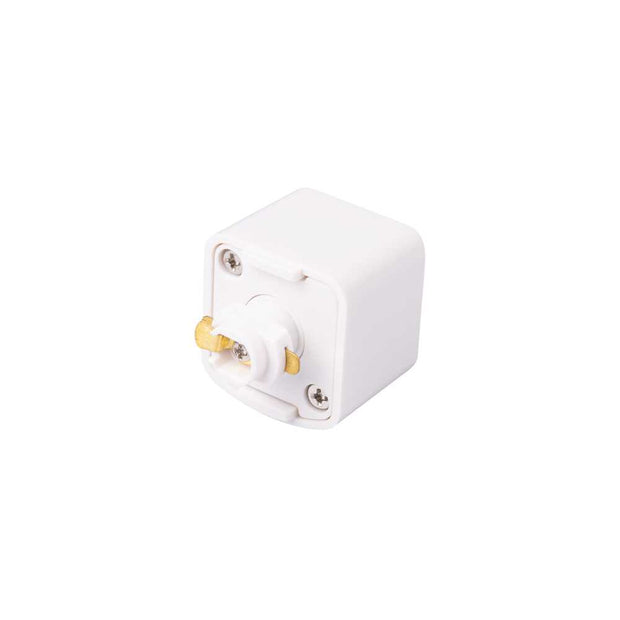Track Adaptor Single Circuit 33X33X40mm White