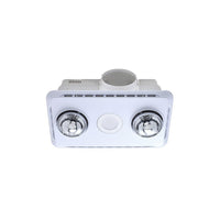 Thumbnail for Brook 3 in 1 2 Heat, Exhaust Fan with 10W LED Light in White