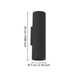 Vivien Wall Light 2X5W GU10 Tri-Colour Black