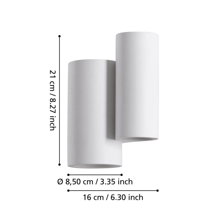 Vivien Wall Light 4X5W GU10 Tri-Colour White