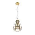 Espada 200mm 1 Light Pendant in Antique Brass