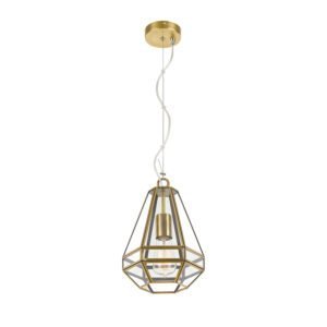 Espada 200mm 1 Light Pendant in Antique Brass