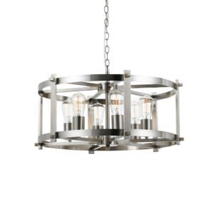 Finley 600mm 6 Light Pendant in Matt Nickel