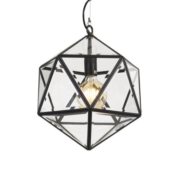 Lazlo 300mm 1 Light Pendant in Black