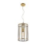 Pratt 200mm 1 Light Pendant in Antique Brass