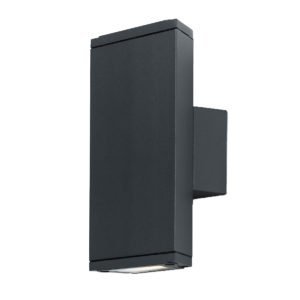 Charo IP54 7 Watt Cool White LED Exterior Wall Light in Black