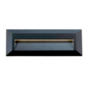 Prima IP65 2 Watt Rectangle Exterior Light in Black