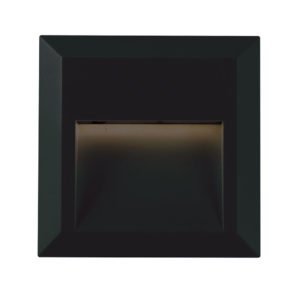 Prima IP65 1 Watt Square Exterior Light in Black