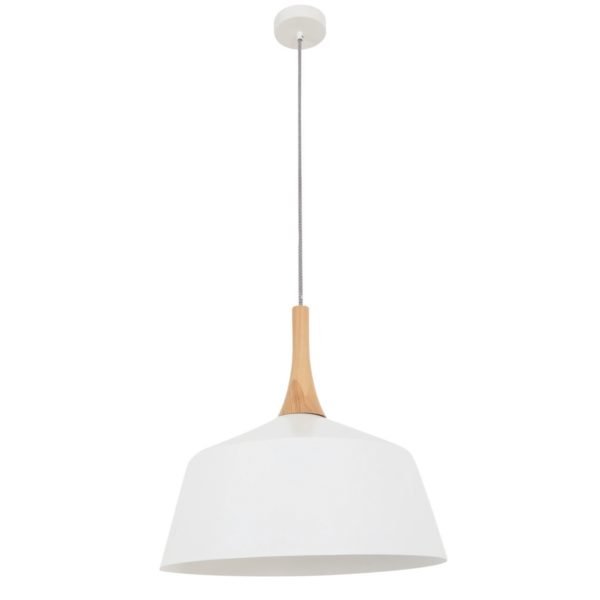 Nordic Medium 1 Light Pendant Light in White