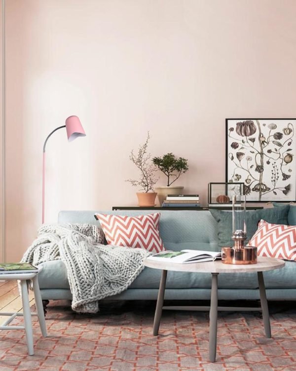 pastel pink floor lamp