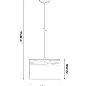 TAMBURA03-04 Pendant Light Dimensions