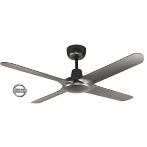 Spyda 4 Blade 50" (1250mm) Ceiling Fan with Plastic Alloy Blades in Titanium