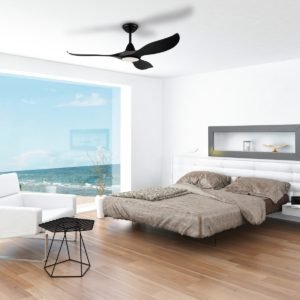 Black Eglo Noosa 52 inch DC Ceiling Fan with Light - 202969