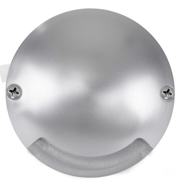 12v DC 3w LED Dome Silver Aluminium one way Deck light in 5500K