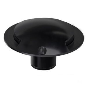 12v DC 2 x 3w LED Dome Black Aluminium two way Deck light in 5500K