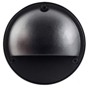 240v Pinta Surface Mounted Black Step Light with Eyelid - HV2921