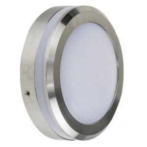 240v 5w LED Nava Surface Mounted Step Light Open Face Titanium Aluminium in 3000K - HV2960W-TTM-240V