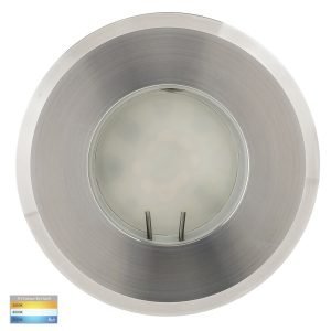 240v Ollo GU10 TRI Colour LED Recessed Step or Inground Light in 316 Stainless Steel- HV19042T-SS316