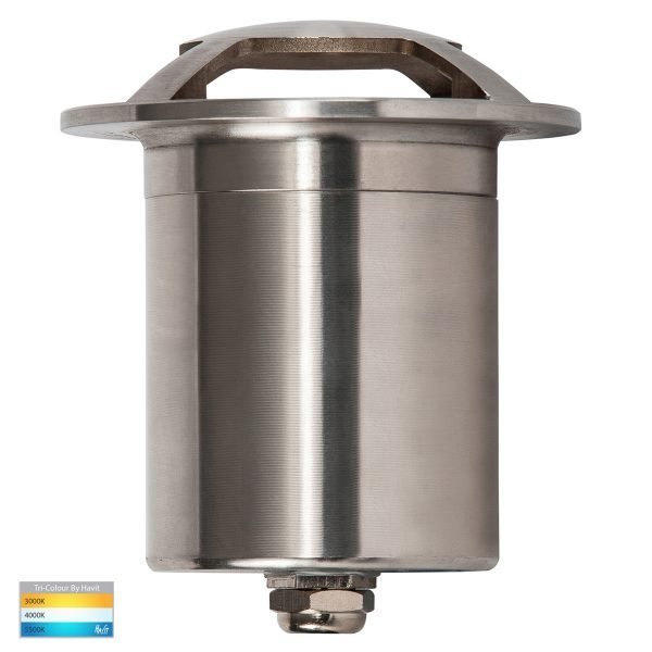 12v DC Viale MR16 Recessed Four way Driveway Light in 316 Stainless Steel- HV19092T-SS316