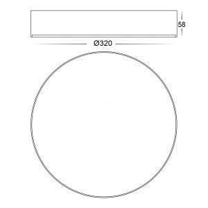 HV5893T Dimensions