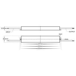 HV9658-12V60WS Dimensions