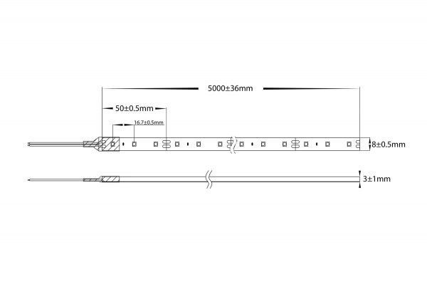 HV9733x-IP54-60-5m Dimensions