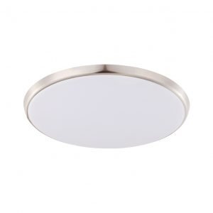 Ollie 18W Dimmable LED Tri-Colour Oyster Light Brushed Chrome Trim