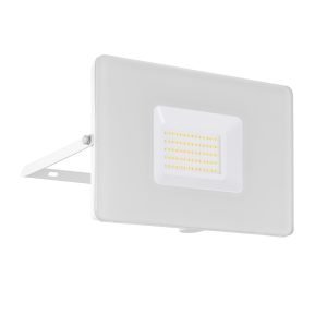 Faedo IP65 50W LED White Flood Light with Plug in Cool White