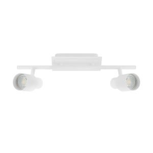 Davida 2 Light Matt White Adjustable GU10 LED Spotlight