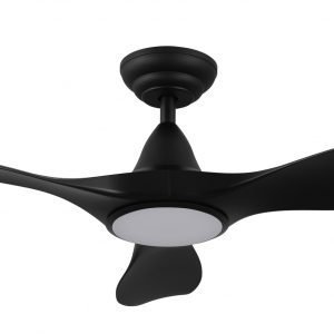 Black Eglo Noosa 40" 3 Blade DC Indoor/Outdoor Ceiling Fan with 18W CCT Dimmable LED Light