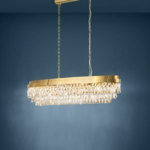 Valparaiso 13 Light Crystal Chandelier in Gold